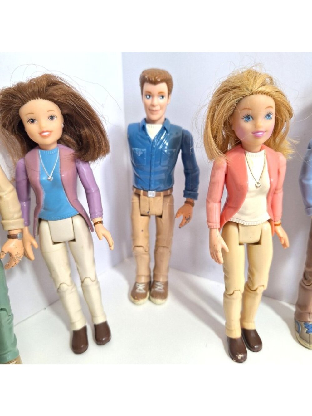 Loving Family Mom Dad Parents Girl Boy Men Women 7 Figure Lot 2002 - Picture 5 of 14